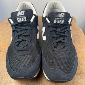 New Balance 515 Black and White Sneakers, Cushioning Comfort Insert, 4E, walking